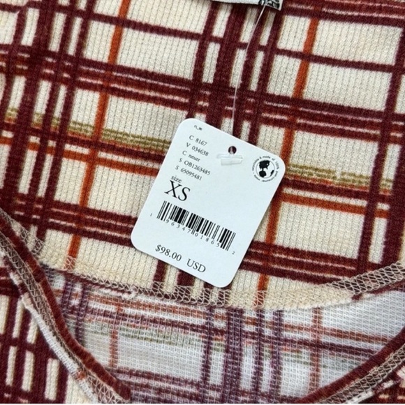 New Free People Home Alone Thermal Pajama Set - Picture 5 of 6